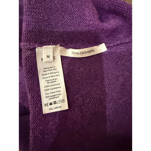 KHAITE Cashmere Knit Dress Purple Georgia Midi Maxi Slip Halter 2-Way M - Picture 11 of 12